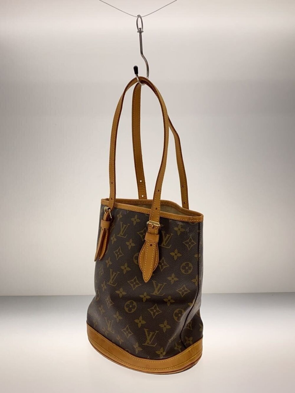 Louis Vuitton Canvas Bucket Brown Monogram Brown